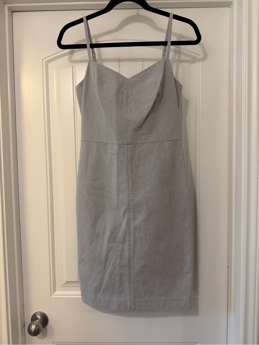 Banana Republic Light Gray Spaghetti Strap knee length Dress